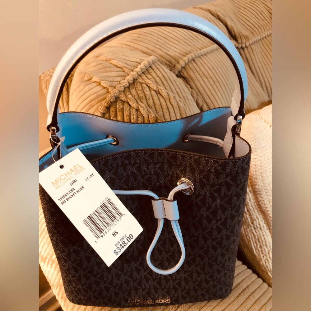 NWT Michael Kors Med Crossbody Lt Sky